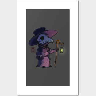 cute sad plague doctor Posters and Art